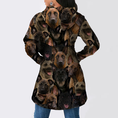 Ein Haufen niederländischer Schäferhunde - Fashion Long Hoodie V1