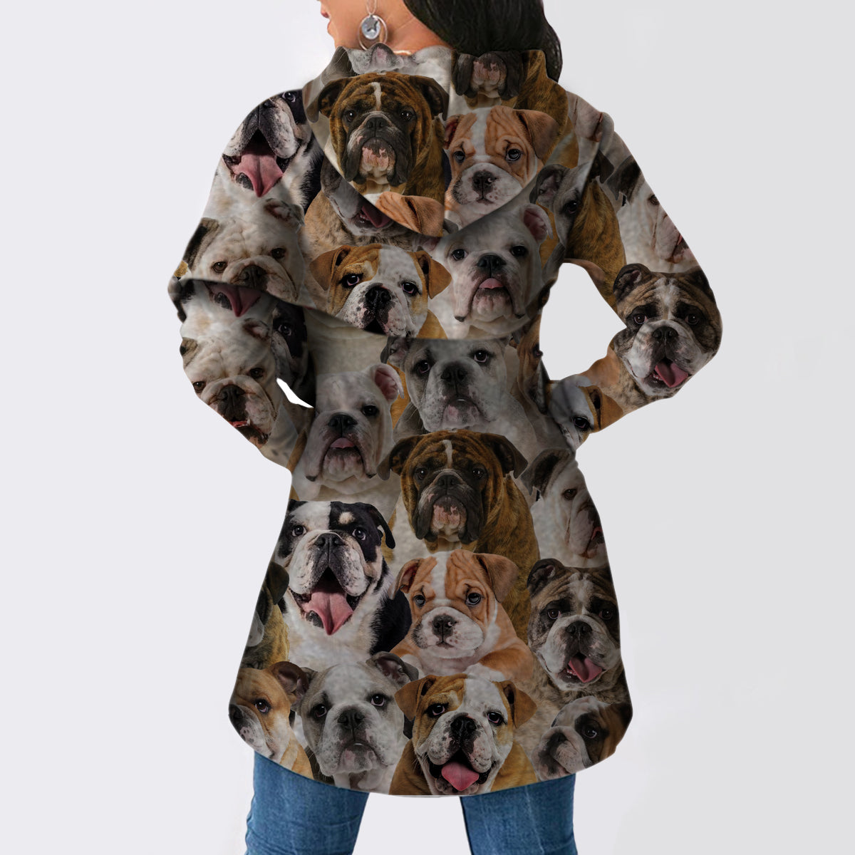 A Bunch Of English Bulldogs - Fashion Long Hoodie V1