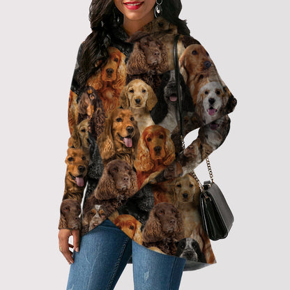 A Bunch Of English Cocker Spaniels - Fashion Long Hoodie V1