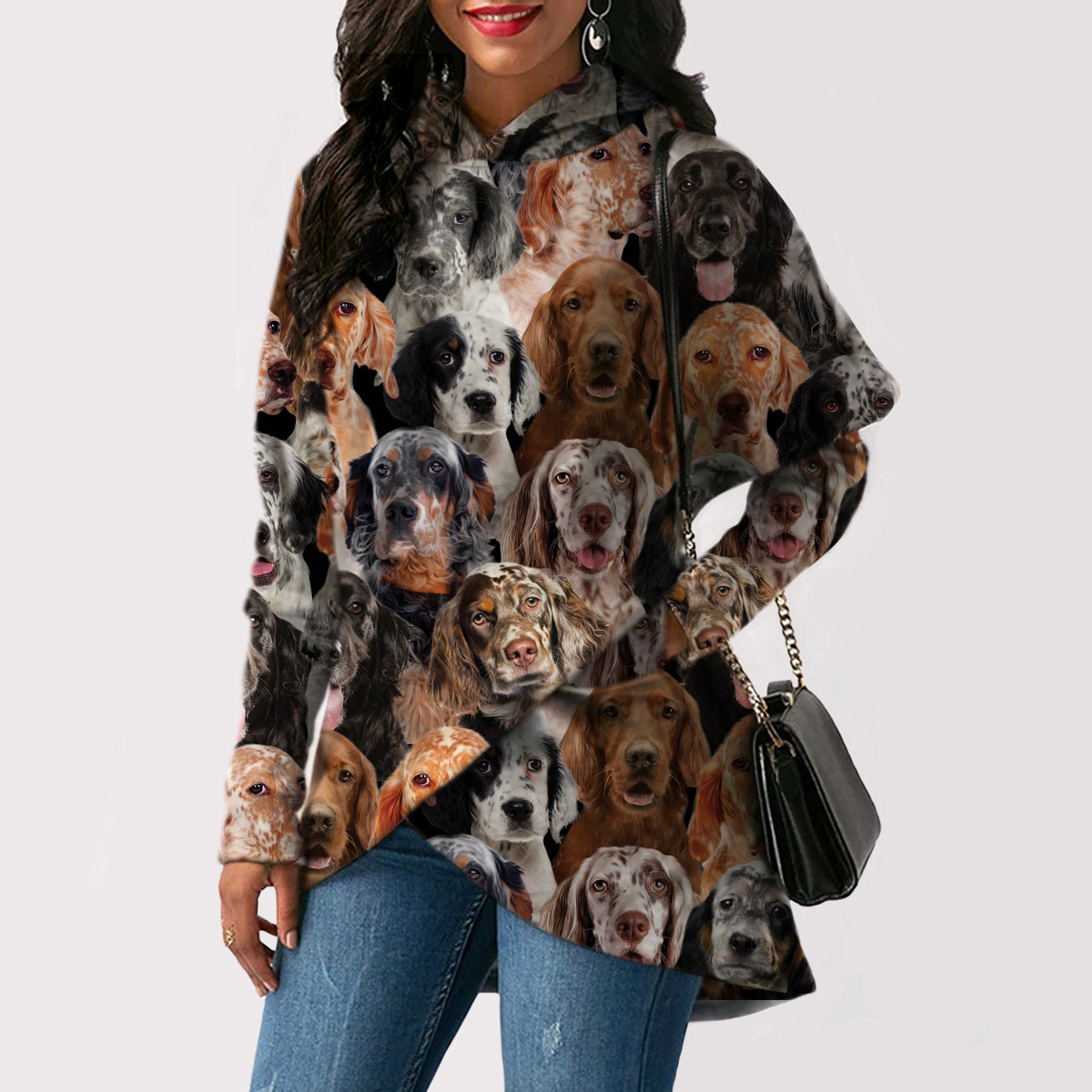 A Bunch Of English Setters - Fashion Long Hoodie V1