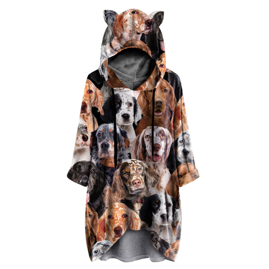 A Bunch Of English Setters - Hoodie With Ears V1
