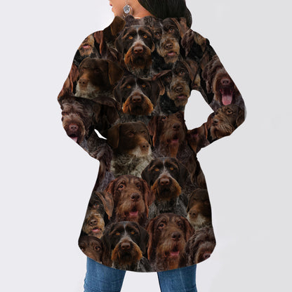 A Bunch Of German Wirehaired Pointers - Fashion Long Hoodie V1