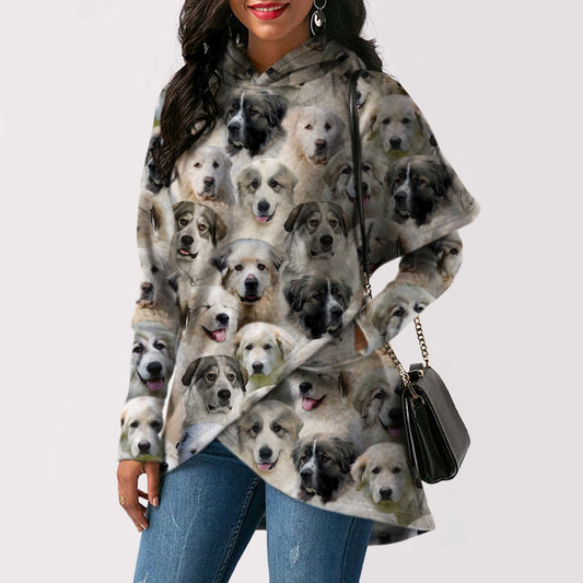 A Bunch Of Great Pyrenees - Fashion Long Hoodie V1