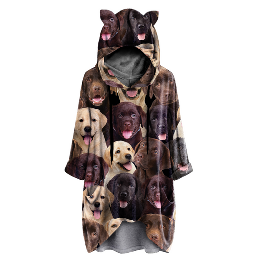 A Bunch Of Labradors - Hoodie With Ears V1