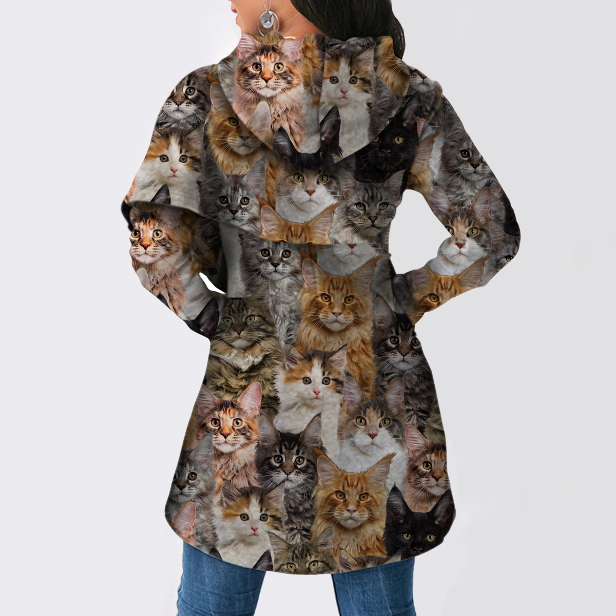 A Bunch Of Maine Coon Cats - Fashion Long Hoodie V1