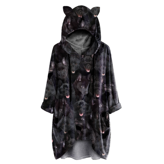 A Bunch Of Schipperkes - Hoodie With Ears V1