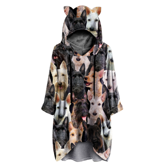 A Bunch Of Scottish Terriers - Hoodie With Ears V1
