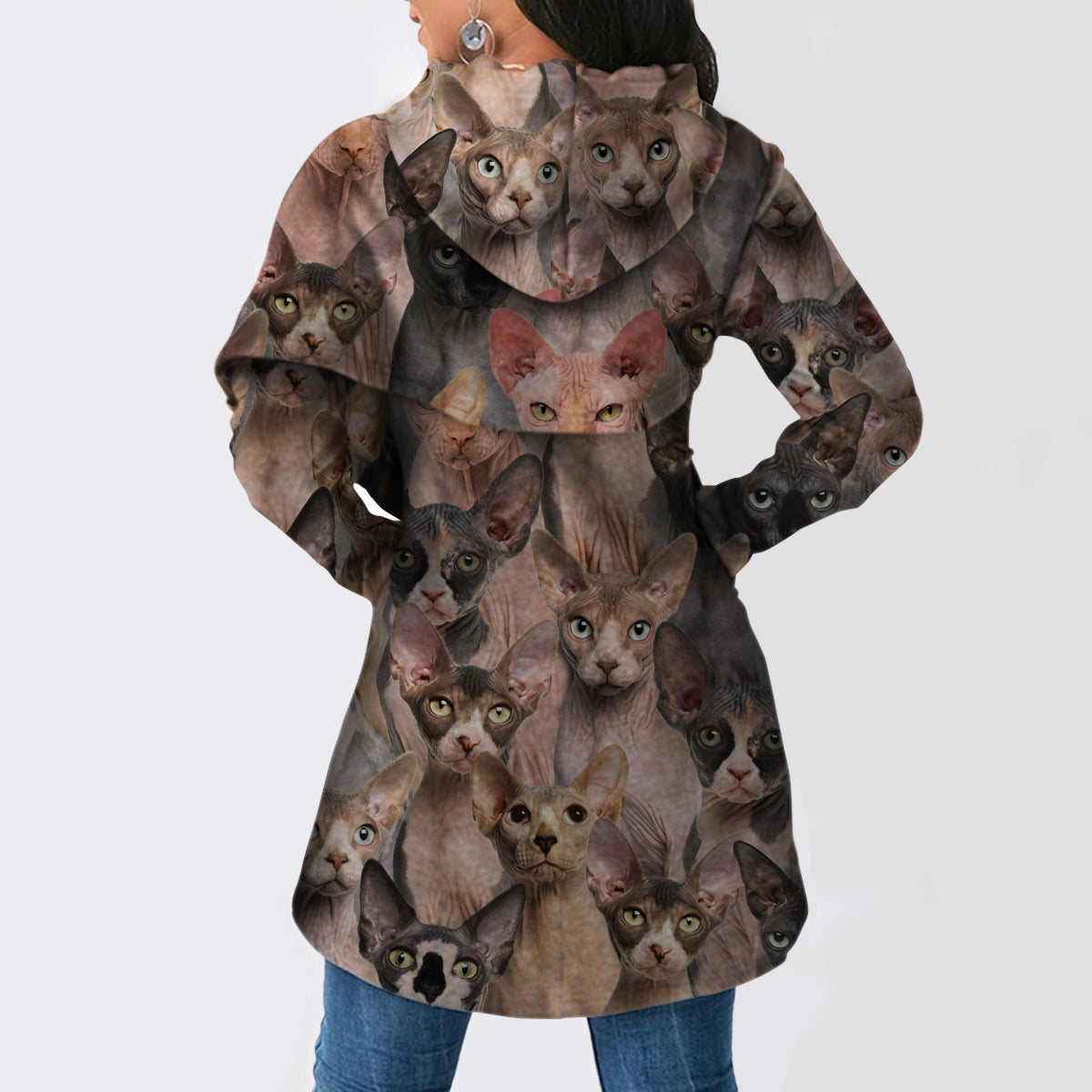 A Bunch Of Sphynx Cats - Fashion Long Hoodie V1