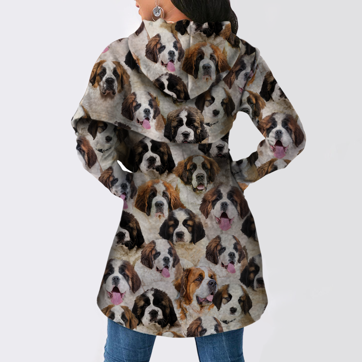 Ein Haufen St. Bernards - Fashion Long Hoodie V1