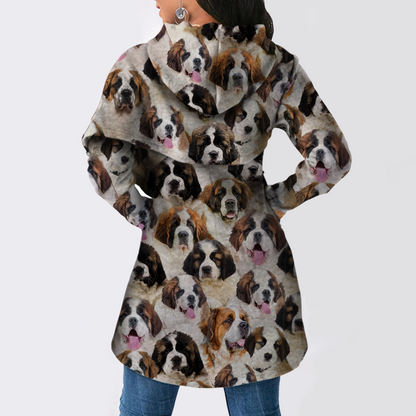 Ein Haufen St. Bernards - Fashion Long Hoodie V1