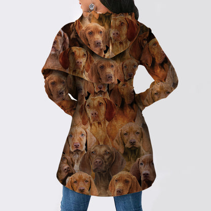 Ein Haufen Vizslas - Fashion Long Hoodie V1