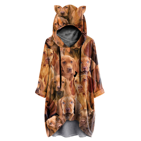 A Bunch Of Vizslas - Hoodie With Ears V1