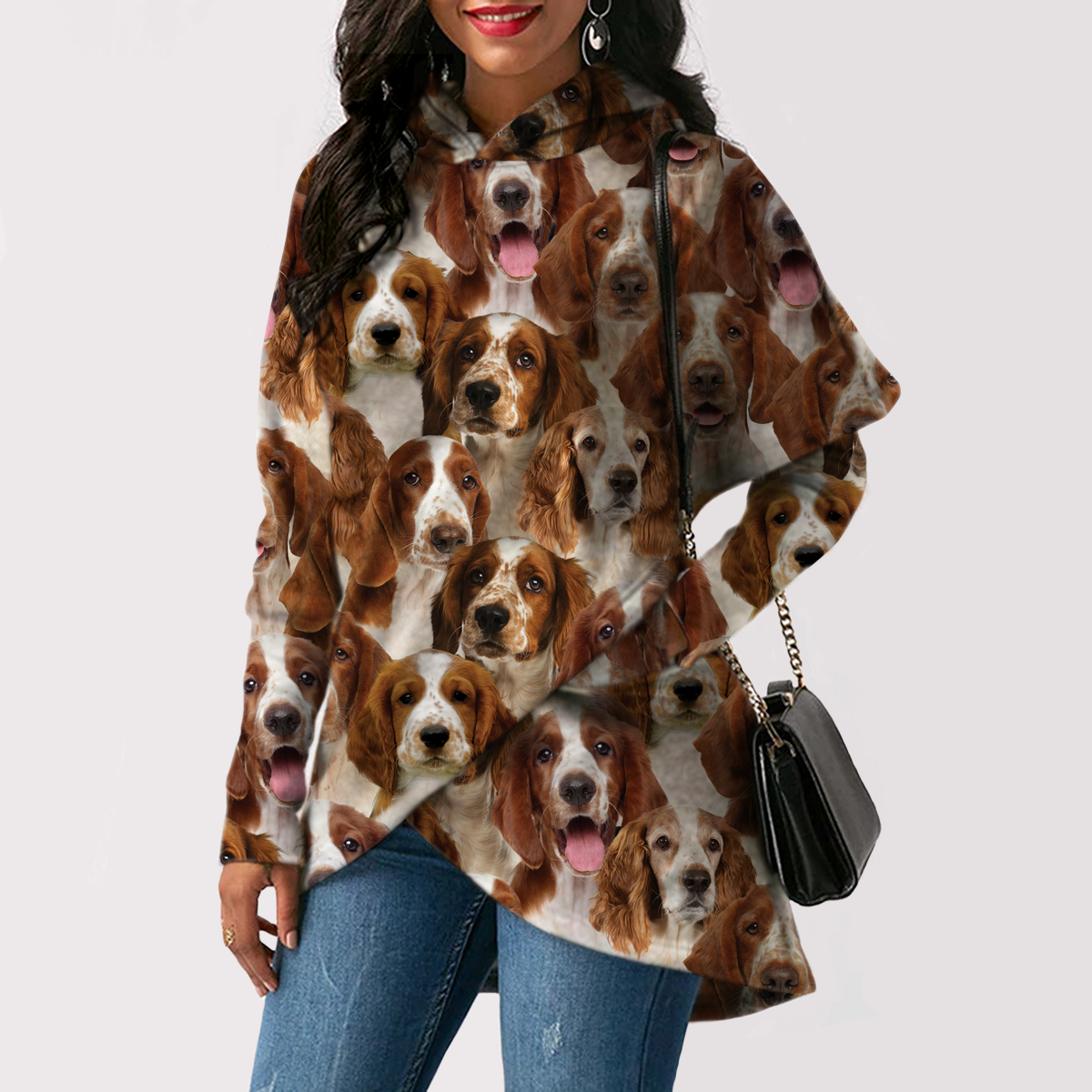 A Bunch Of Welsh Springer Spaniels - Fashion Long Hoodie V1