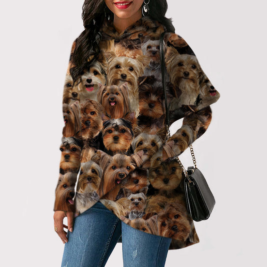 A Bunch Of Yorkshire Terriers - Fashion Long Hoodie V1