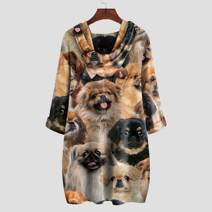 A Bunch Of Pekingeses - Hoodie With Ears V1