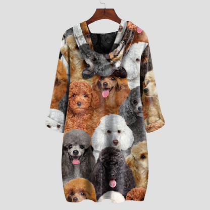 A Bunch Of Poodles - Hoodie With Ears V1