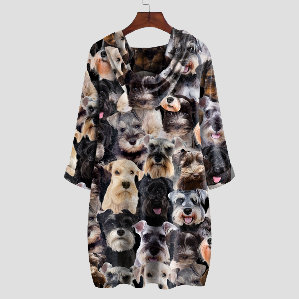A Bunch Of Schnauzers - Hoodie With Ears V1