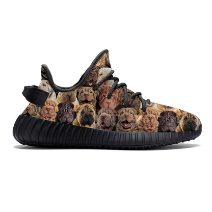 Walk With A Bunch Of Shar Peis - Sneakers V1