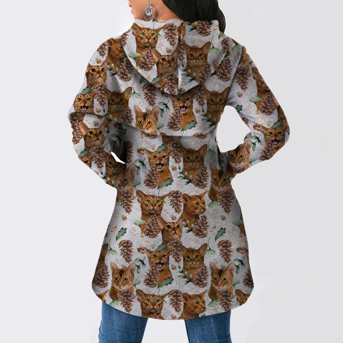 Abyssinian Cat - Fashion Long Hoodie V1