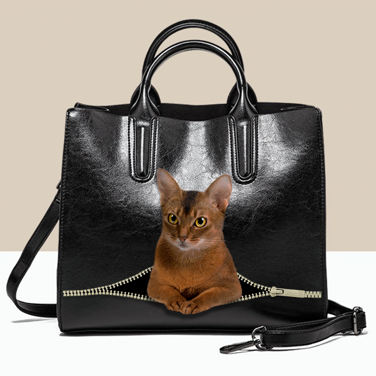 Abyssinian Cat Luxury Handbag V1