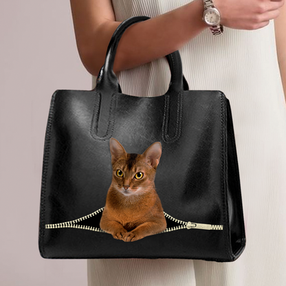 Sac à main de luxe chat abyssin V1