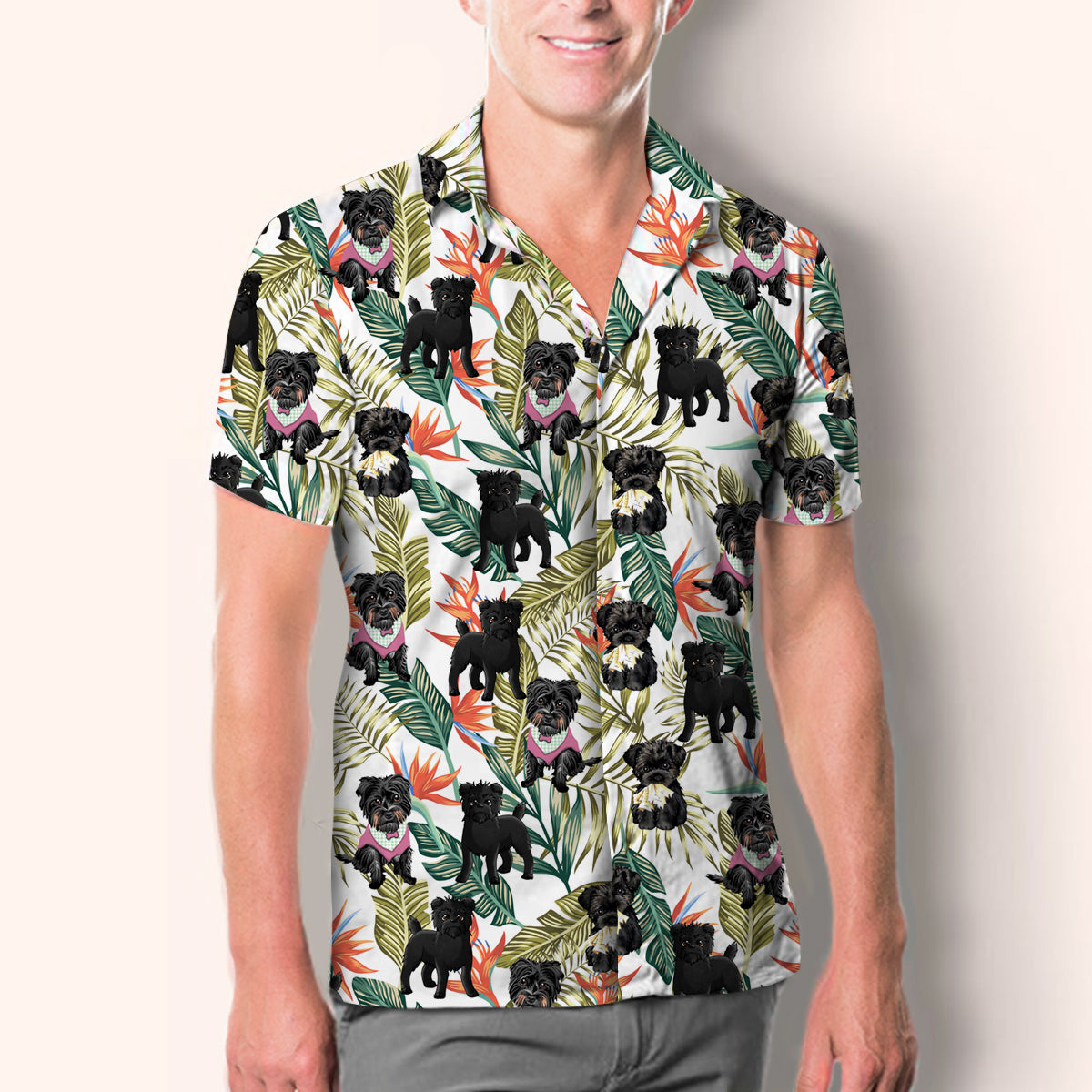 Affenpinscher - Chemise hawaïenne V2