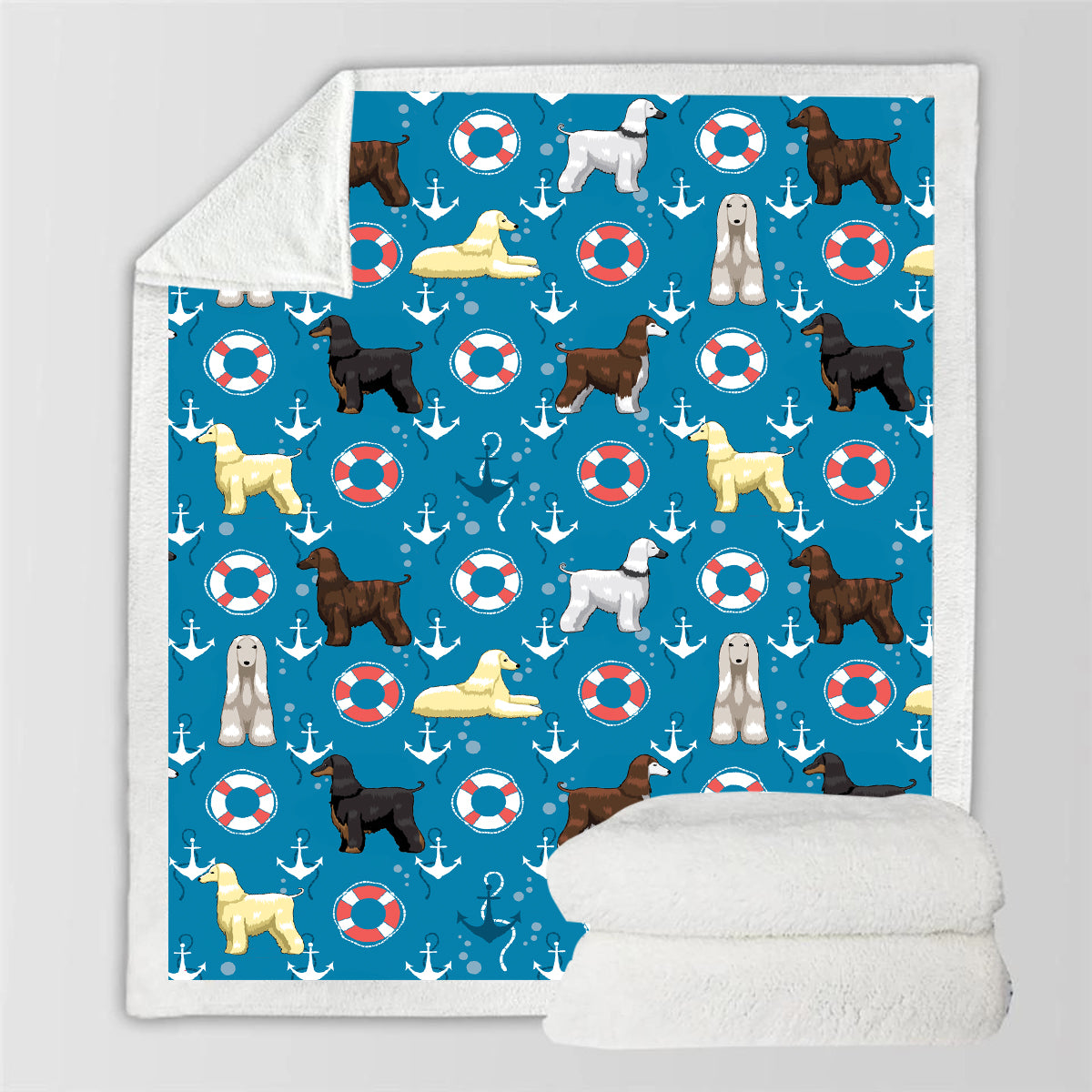 Afghan Hound - Colorful Blanket V2
