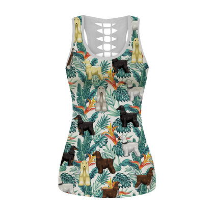 Afghanischer Windhund - Hawaiianisches Tanktop V1