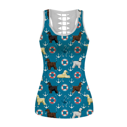 Afghan Hound - Hawaiian Tank Top V2