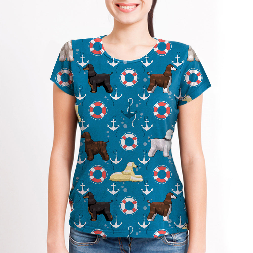 Afghanischer Windhund - Hawaii-T-Shirt V2