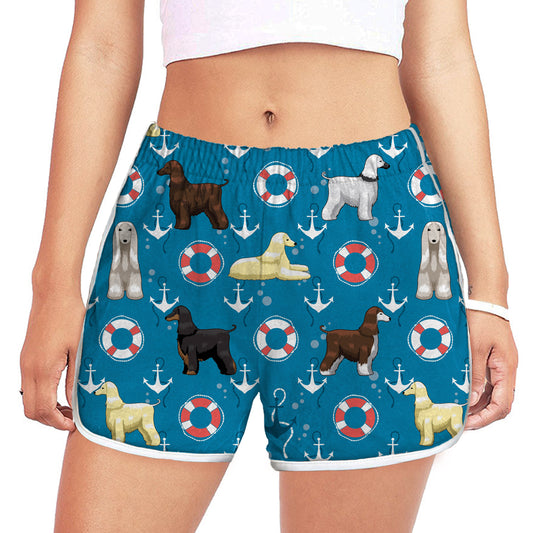 Afghan Hound - Colorful Women's Running Shorts V2