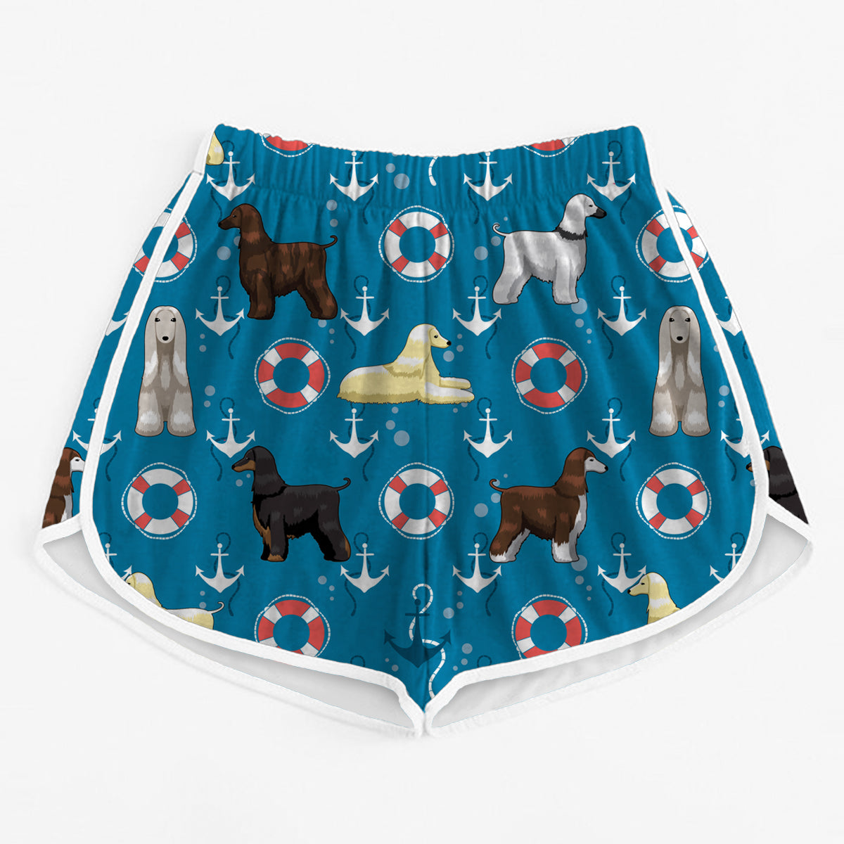 Afghan Hound - Colorful Women's Running Shorts V2