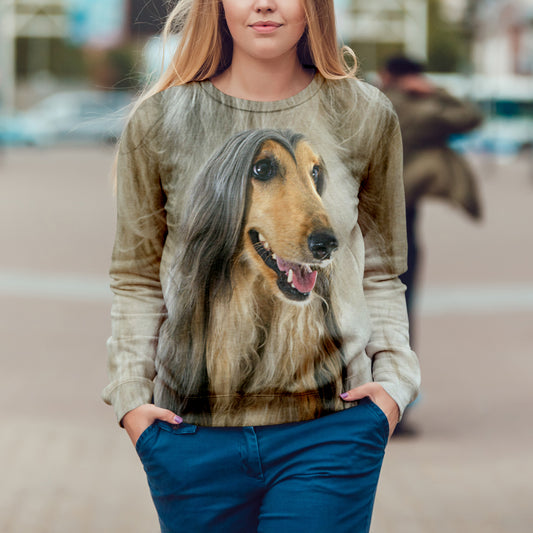 Afghanisches Windhund-Sweatshirt V1