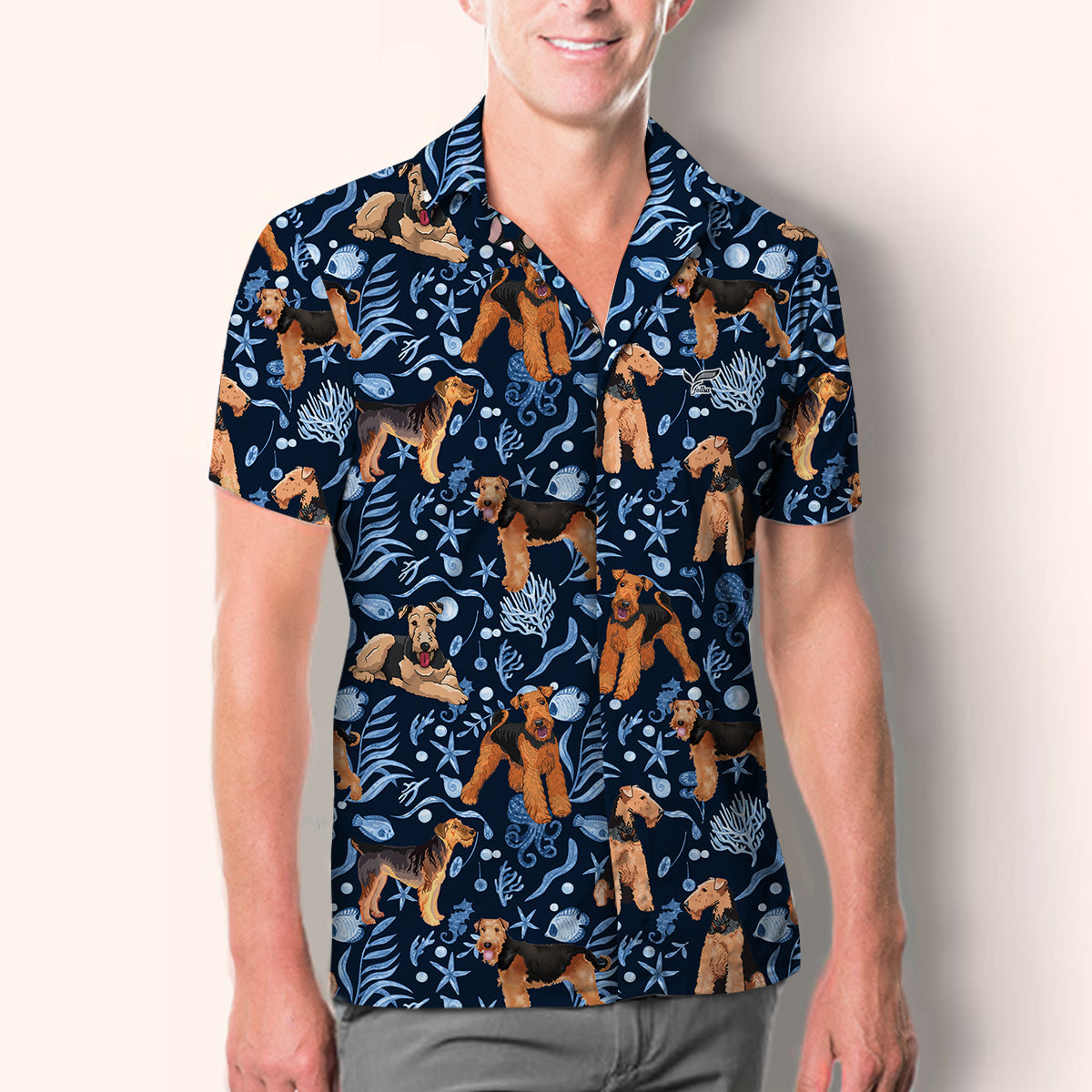 Airedale Terrier - Hawaiihemd V4