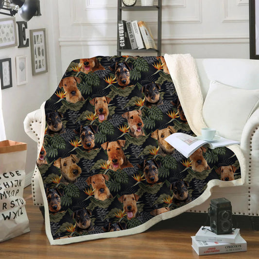 Airedale Terrier - Colorful Blanket V2