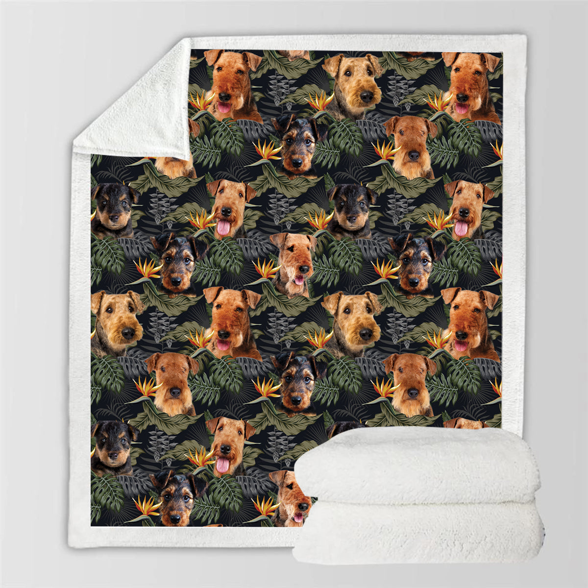 Airedale Terrier - Colorful Blanket V2