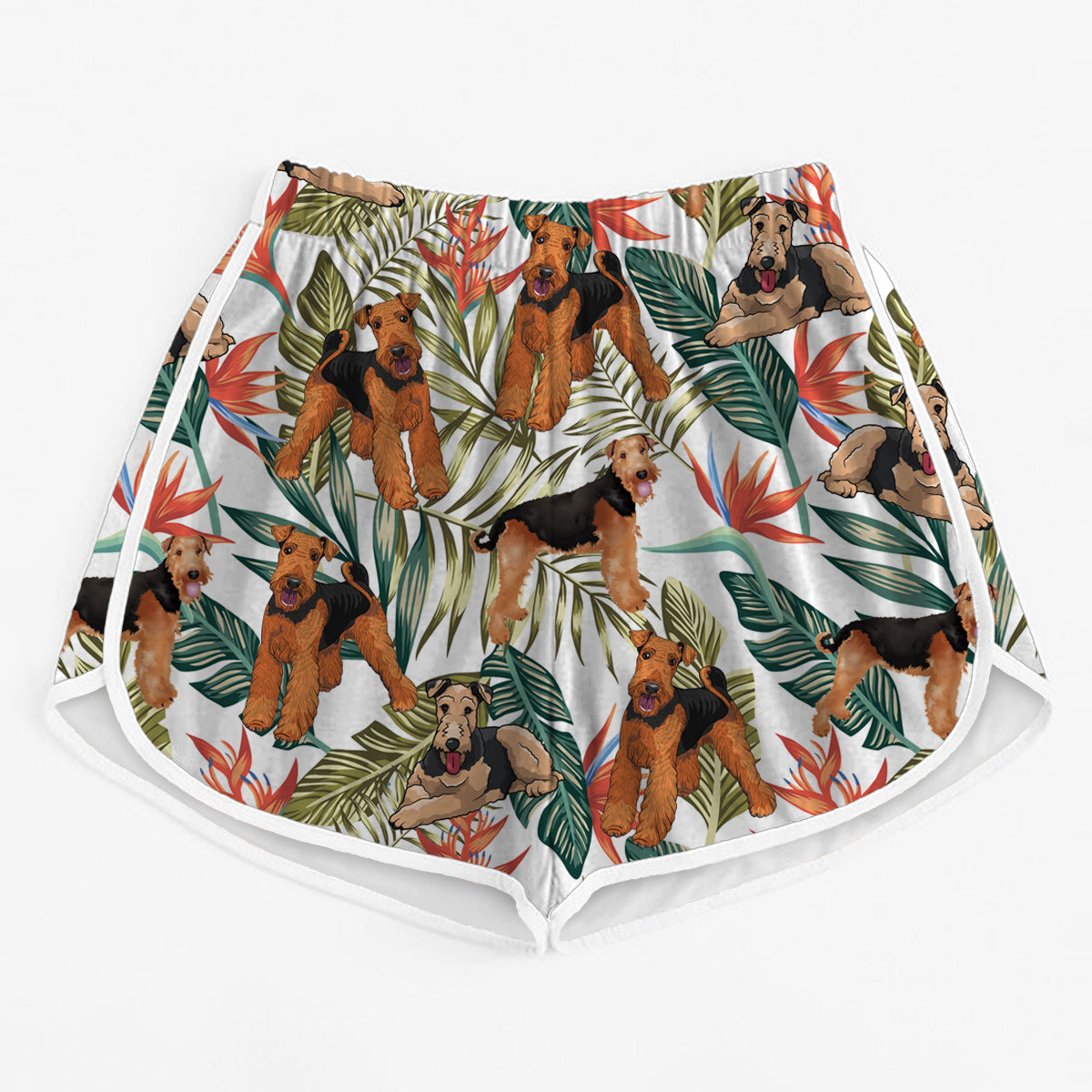 Airedale Terrier - Colorful Women's Running Shorts V1