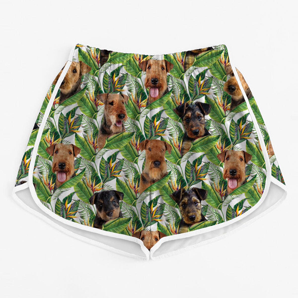 Airedale Terrier - Bunte Damen-Laufshorts V2