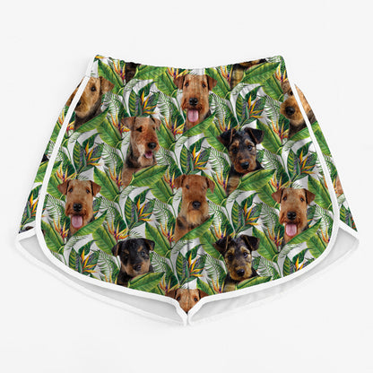 Airedale Terrier - Colorful Women's Running Shorts V2