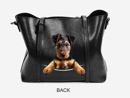 Airedale Terrier Einzigartige Handtasche V2