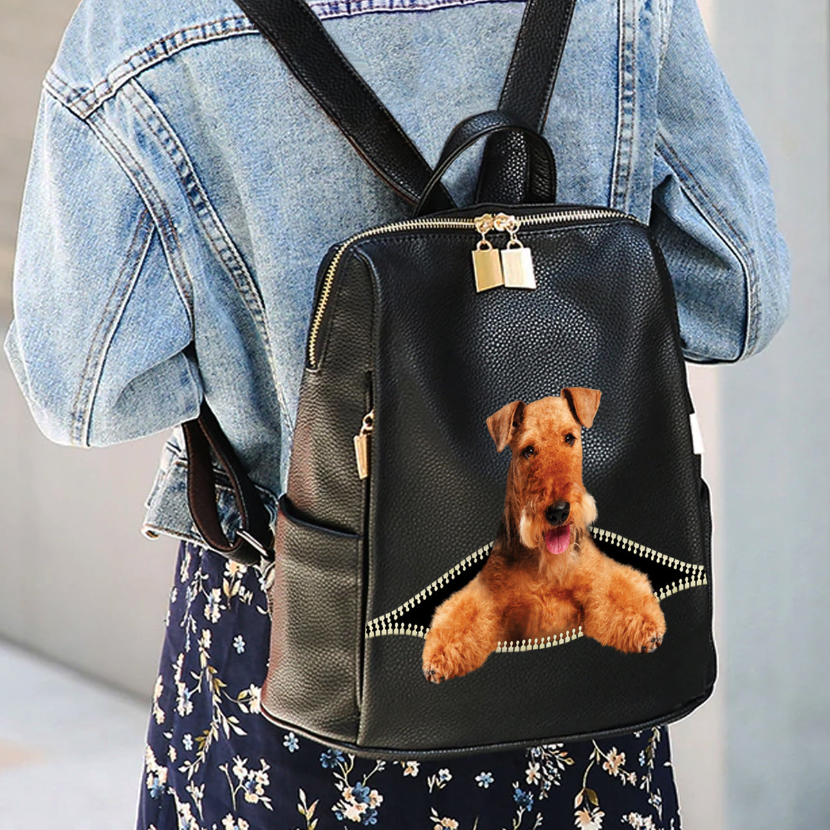 Airedale Terrier Backpack V1