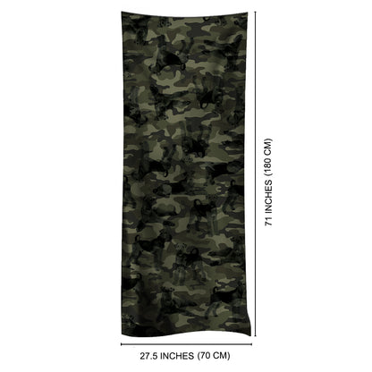 Airedale Terrier Camo Scarf V1