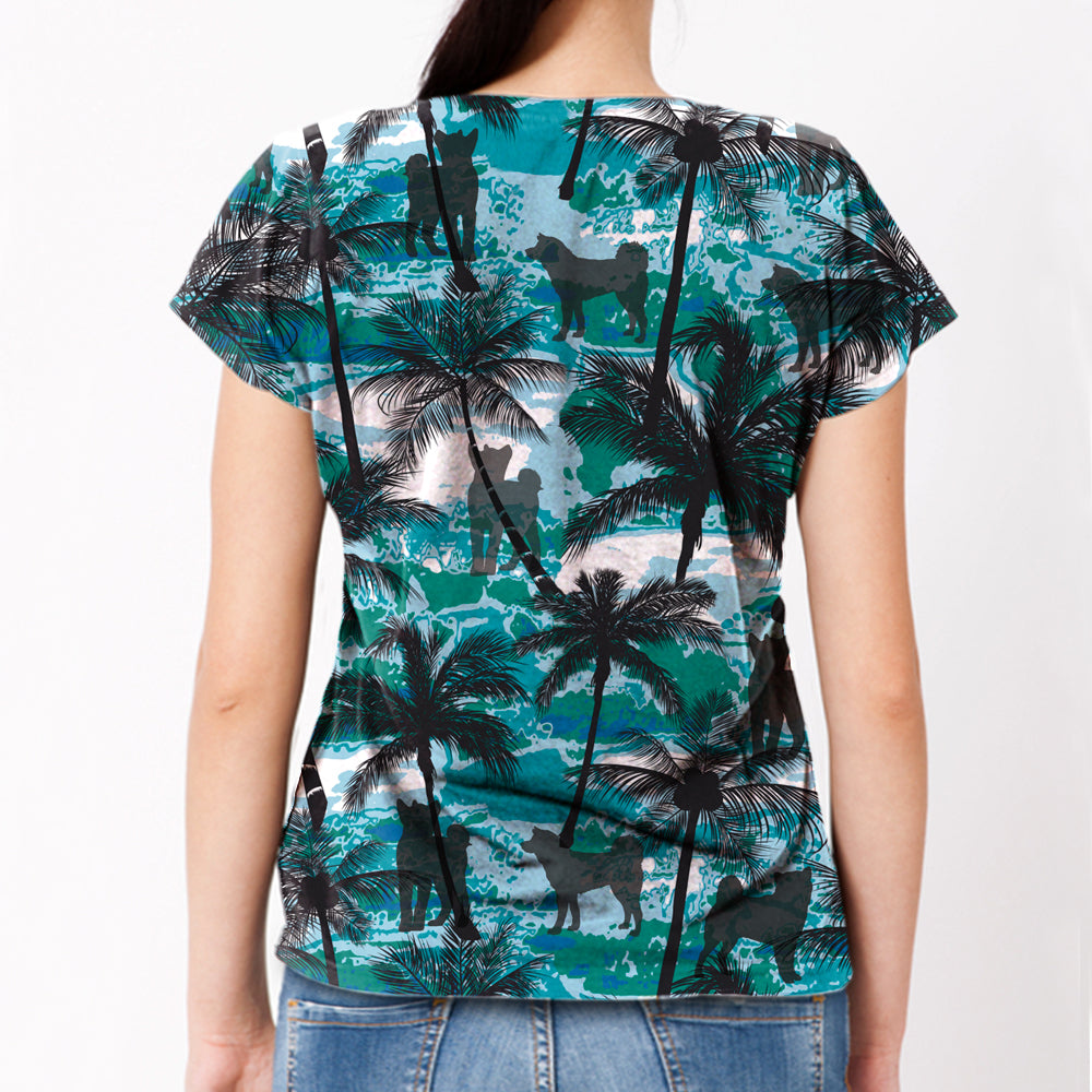 Akita Inu - T-shirt hawaïen V1