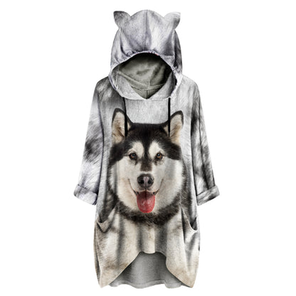 Alaskan Malamute Mom - Kapuzenpullover mit Ohren V1