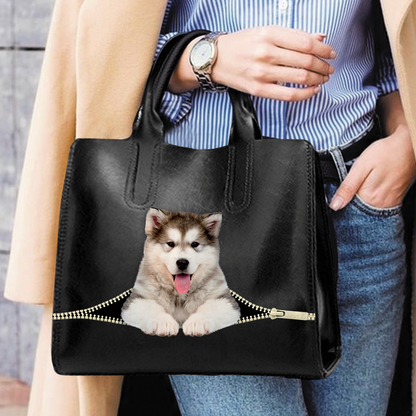 Alaskan Malamute Luxury Handbag V1