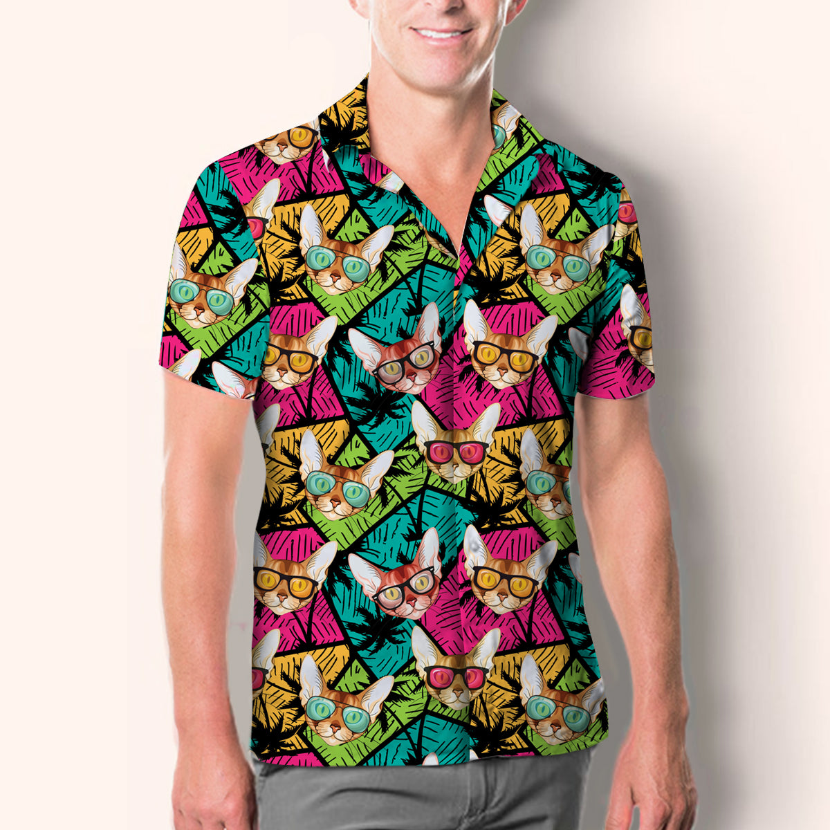 Aloha Hawaiian Abyssinian Cat Shirt V2