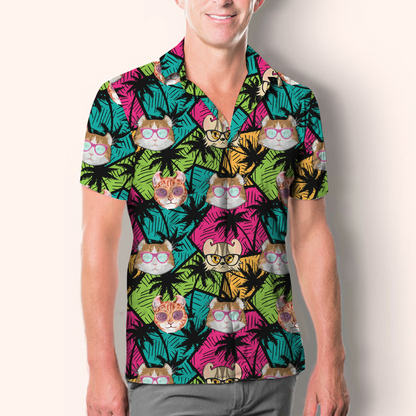 Aloha Hawaiian American Curl Cat Shirt V1