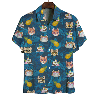 Aloha Hawaiian American Curl Cat Shirt V2