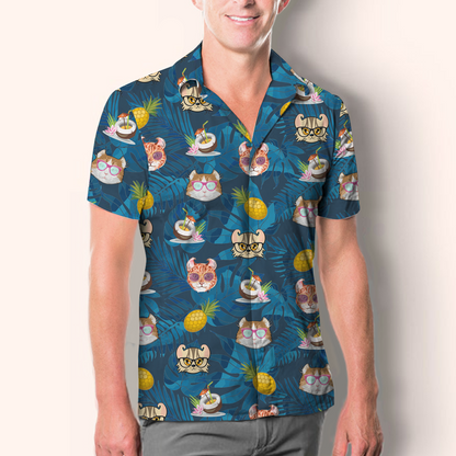 Aloha Hawaiian American Curl Cat Shirt V2