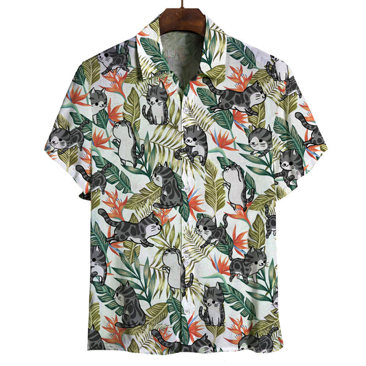 American Shorthair Cat - Hawaiian Shirt V2